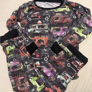 Fletch Brand, Bamboo, Halloween spooky trucks, 3T 2 piece pajamas